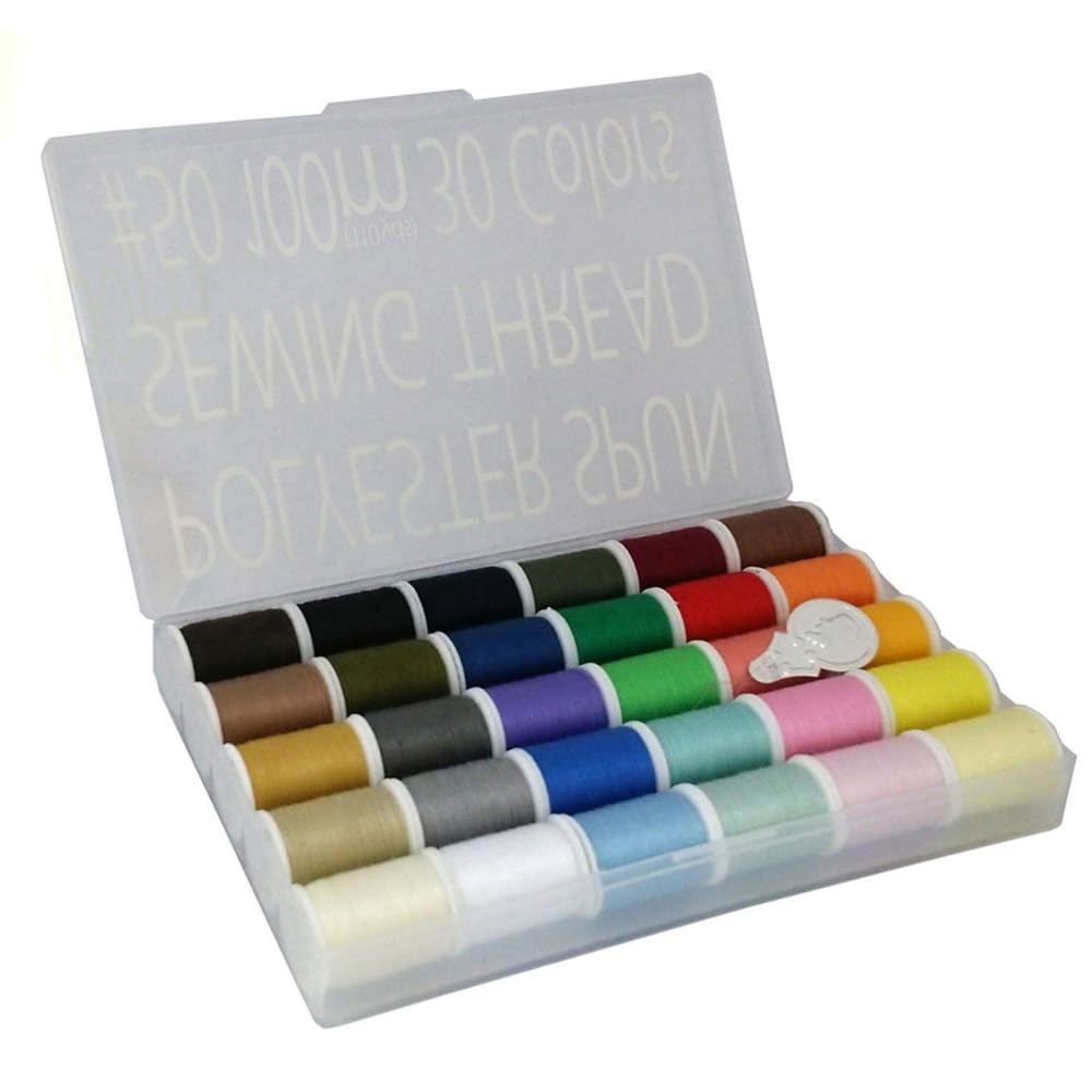 LEONIS 30 Color All-Purpose Polyester Sewing Threads 100 m / 110 yds Each [ 93012 ]