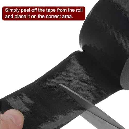 Jowxsx Black 13mmx10m PTFE Teflon Tape Nonstick Tape 500¢µ High-Temp Fiberglass Adhesive Tape High Temperature Tape