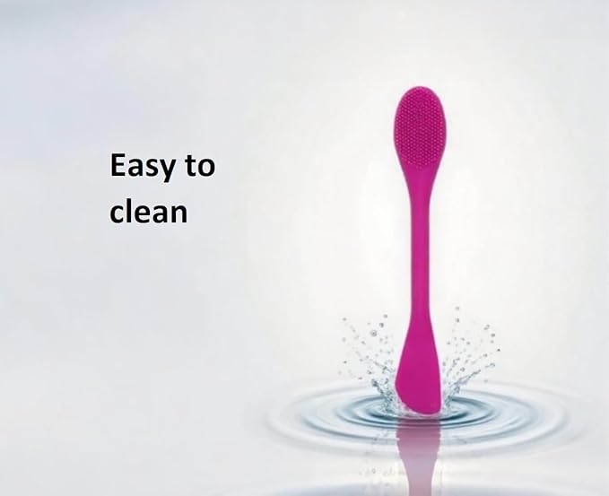 Silicone Cleansing Brush 2pcs(Pink),Mask Applicator and Skincare for Pore CleansingÃ¯Â¼ÂExfoliating Face Scrubber,Makeup Removal Brush