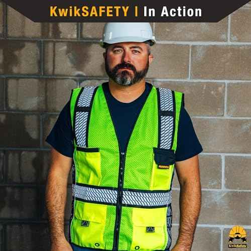 KwikSafety - Charlotte, NC - RoadBOSS Econ & Premium Safety Vest Class 2 Reflective Vest ANSI OSHA Safety Vest for Men
