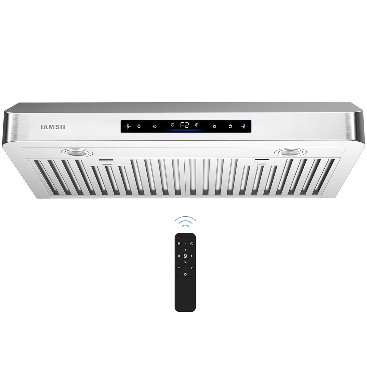 Under Cabinet Range Hood 36 Inch,900 CFM Stainless Steel Kitchen Stove Vent Hood with 4 Speed Exhaust Fan Gesture Sensing/Touch/Remote Control