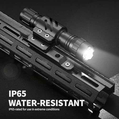 Feyachi Tactical Flashlight 1200 Lumen LED Weapon Light,Waterproof with Picatinny/M Lock Mount, Pressure Switch Included (M Lock Mounted)
