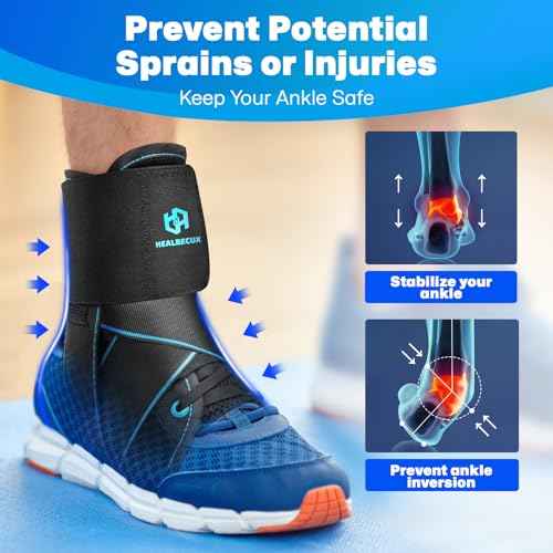 Lace Up Ankle Brace for Women Men, Ankle Support for Sprained Ankle, Plantar Fasciitis Brace Ankles Stabilizer Wrap for Basketball, Volleyball, Sports, Injury Recovery, M