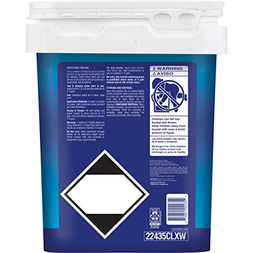 CLOROX Pool&Spa Active99 3” Chlorinating Tablet, Kills Bacteria & Stops Algae, 35LB