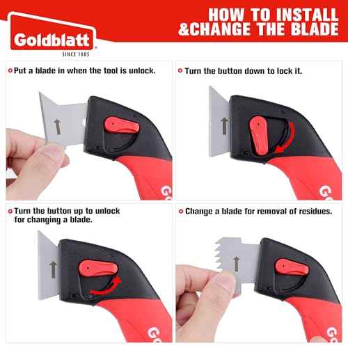 Goldblatt Caulk Remover Tool, Grout Removal Tool, Caulking Tool, Silicone Caulking Tool Kit, Sealant Finishing Tools for Sink Joint Bathroom Kitchen Floor