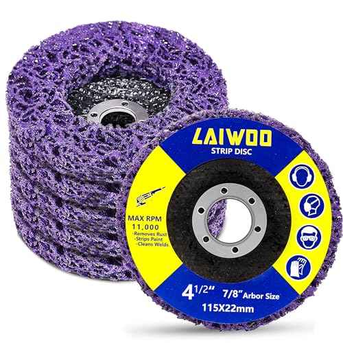 LAIWOO Strip Discs Stripping Wheel for Angle Grinder, 4-1/2" Paint Stripper Abrasive Wheel Disc Clean and Remove Paint Coating Rust Welds Oxidation£¨5Pack£©
