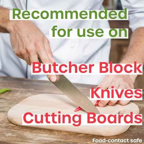 Brush-On Food Grade Mineral Oil - Moisturize, Lubricate, Restore & Protect Wood, Cutting Boards, Butcher Block, Countertops, and Stainless Steel (4 fl oz Bottle with Applicator Tip)