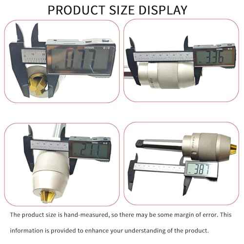 MT3 Keyless Drill Chuck, 1/8" - 5/8" (3-16mm), Titanium Coated Jaws, Integral Shank, APU16 Spanner Wrench, Heavy Duty Self-Tightening Drill Chuck