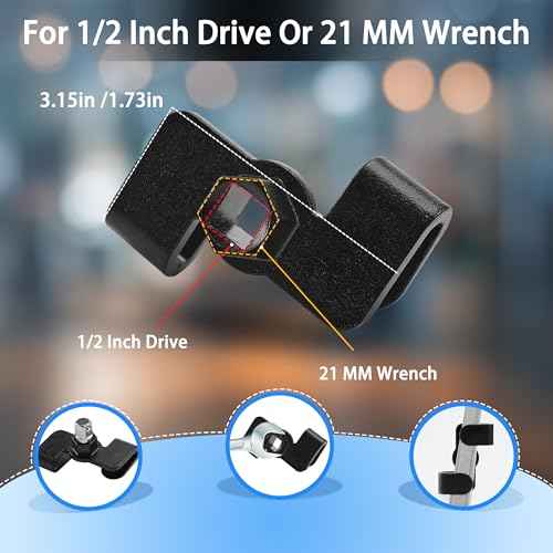 Wrench Extender Tool, 2 Pack Universal Heavy Duty Cheater Bar and Wrench Extension with High Hardness Alloy Steel, Durable & Safe, Efficient Performance and High Compatibility for All Applications