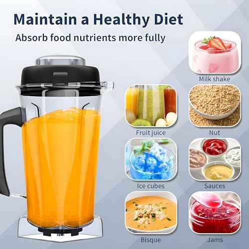 For Vitamix Blender Pitcher 64oz Container, Replaces 5200 5300 6500 7500 Pro200 500 Vita-Prep vm0101 vm0102 E310 320 etc, Perfect Fit for Vitamix Classic/Explorian Series Blender Replacement Cup