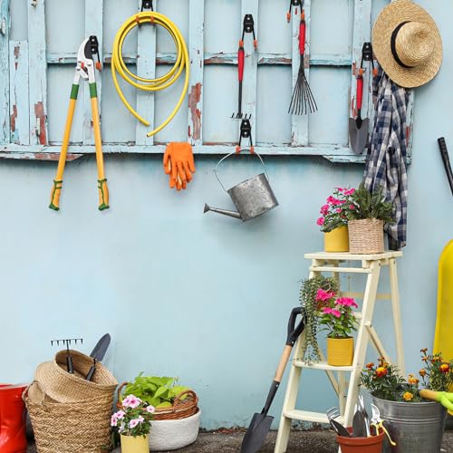 Heavy Duty Garage Hooks 12 Pack, 2.8 inch Small U Shaped Hanger, Wall Mounted Storage System, Power and Garden Tool Organizer, for Hanging Ladders, Hose, Bulk Items and More
