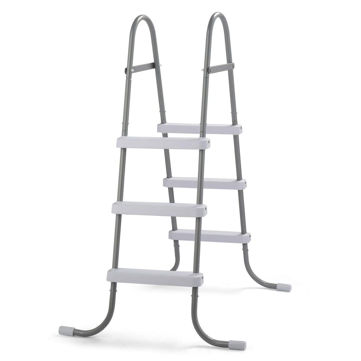 Outvita Above Ground Pool Ladder, 3-Step Steel A-Frame Swimming Pool Stairs for 42" High Wall, 300 lbs Capacity Entry/Exit Steps with Secure Non-Slip Sturdy Wide Step