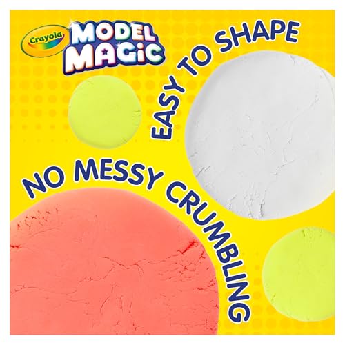 Crayola Model Magic (30 Pack), Air‑Dry Modeling Material for Kids, Soft Modeling Clay Alternative for Arts & Crafts, 15 Colors, 1 oz Packs, Classroom Supplies