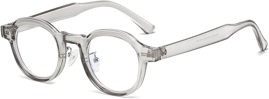 JOVAKIT Trendy Round Blue Light Blocking Glasses for Women Men Retro Vintage Circle Style Non-prescription Computer Glasses