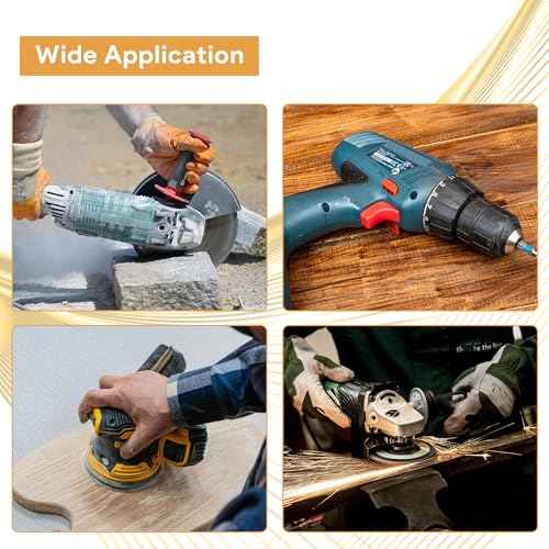 Electric Motor Carbon Brushes for Power Tools Repair Maintenance, Set of 40 PCS in 10 Different Sizes for Angle Grinders, Electric Hammer Drills, Circular Saws