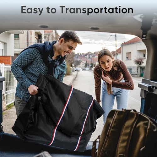 Rollator Travel Bag - Waterproof Wheelchair Bag for Folding Walker, Compact Wheelchair Transport Chair Portable Carry Case Cover for Car & Airplane TSA Traveling (32" Lx10 Wx37 H)