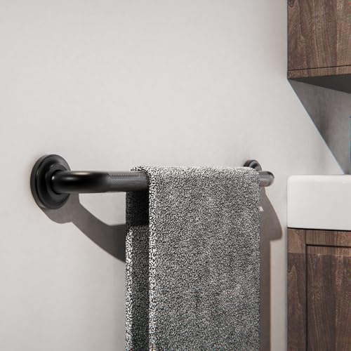 1-1/4" Knurled Grab Bar, ADA Compliant Bath Safety Shower Handrail, Bathroom Mobility Aid Handle for Seniors and Disabled, Heavy Duty 500lbs Support