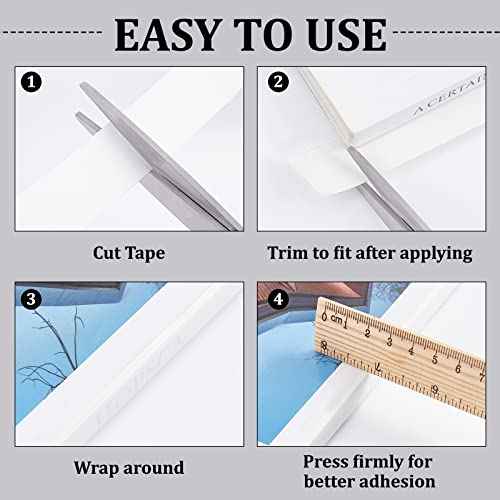 GORGECRAFT 22 Yards x 3/4 Inch Bookbinding Repair Tape White Fabric Tape Adhesive Duct Tape Safe Cloth Library Book Seam Sealing Craft Tape for Bookbinders Hinging Sofa Cord Cable Webbing Repair