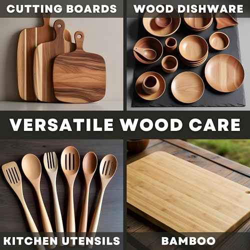 Coconut Cutting Board Oil 8oz - Premium Natural Oil Blend (NO Mineral Oil) - Food Grade Oils for Cutting-Boards - Protect Wood Surfaces from Cracking or Warping - Made in The USA