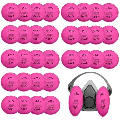 32Pieces(16Pack) 2091 Particulate Filter,2091 Filter Compatible with 6000 6200 6800 7000 FF-4 Series to Replace Filters
