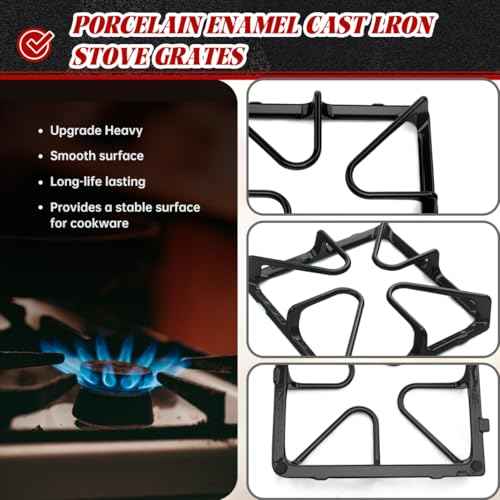 WB31K10034 Cast Iron Rack Grate Replacement Parts For GE Burner Grate Stove Parts General Electric Gas Range Parts Stove Surface Top Grate