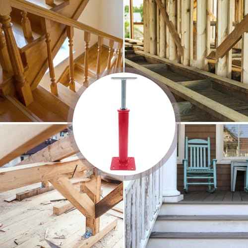 4 Pack House Floor Jack,Hand Jacks for Lifting and Leveling,11.8" - 16" Adjustable Height Range,Load Capacity Up to 11000 lb(Each),Telescoping Jack for Temporary Support