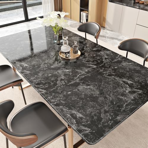Black Marble Contact Paper Peel and Stick Countertops 15.8"x78.7" Decorative Wallpaper Waterproof Black Contact Paper for Countertops Removable Wallpapers Marble Vinyl Film for Cabinets Shelf Liner