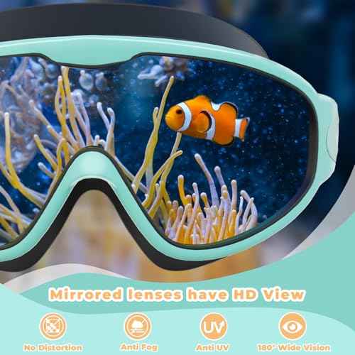 Keary 2 Pack Kids Swim Goggles for 3-15 UV Protection Anti-Fog Pool Water Swimming Goggles For Boys Girls Youth Toddler