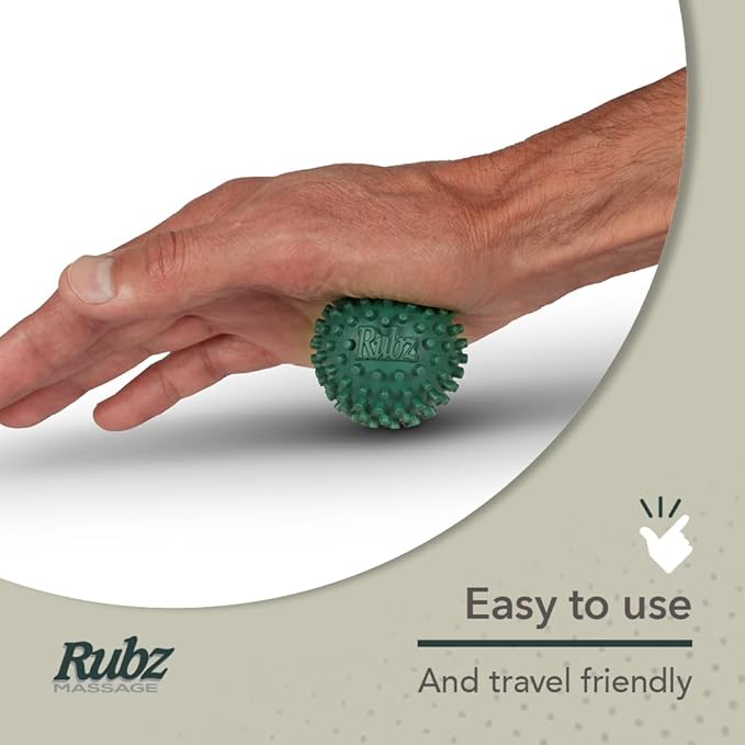 Due North Foot Rubz Hand & Back Massage Ball - Relieve Pain from Plantar Fasciitis, Tight Muscles & Sore Feet - Massage Tool