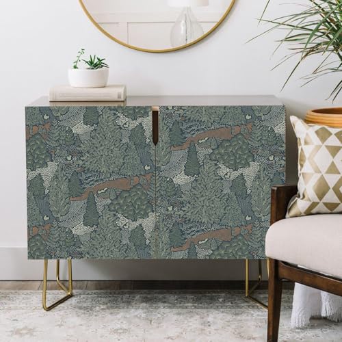 Peel and Stick Wallpaper for Home Decoration Kitchen Forest Treasure Hunt Wallpaper Removable Vinyl Self Adhesive Shelf Paper & Drawer Liner Roll House, Workshop & Office 17.3" x 118" SM-577-3