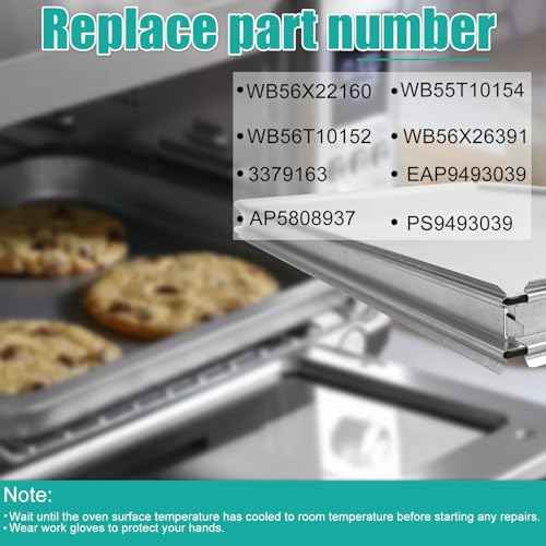 WB56X22160 Range Oven Inner Door Glass, Window Pack Assembly, Double-Layer Glass, Replacement part number: WB55T10154, WB56T10152, WB56X26391, 3379163, Compatible for GE Range/Electric Oven/Wall Oven