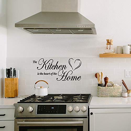 The Kitchen is The Heart of The Home Vinyl Wall Decal Art Letters Kitchen Decals Home Decor