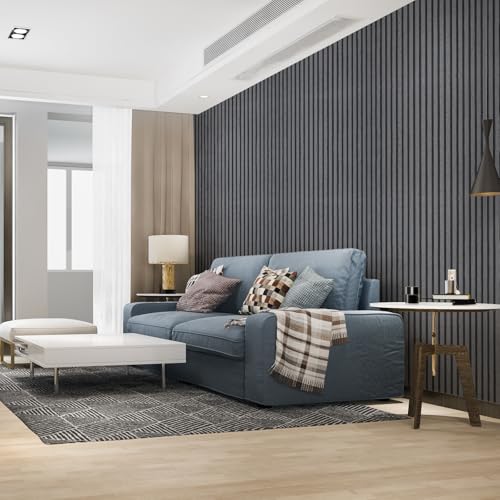 Peel and Stick Wallpaper Wood Slats, SelfAdhesive Wood Contact Paper, Removable WallCovering Home DIY for Wall Decor Bedroom, 17.3" X 118", Easy-to-Apply