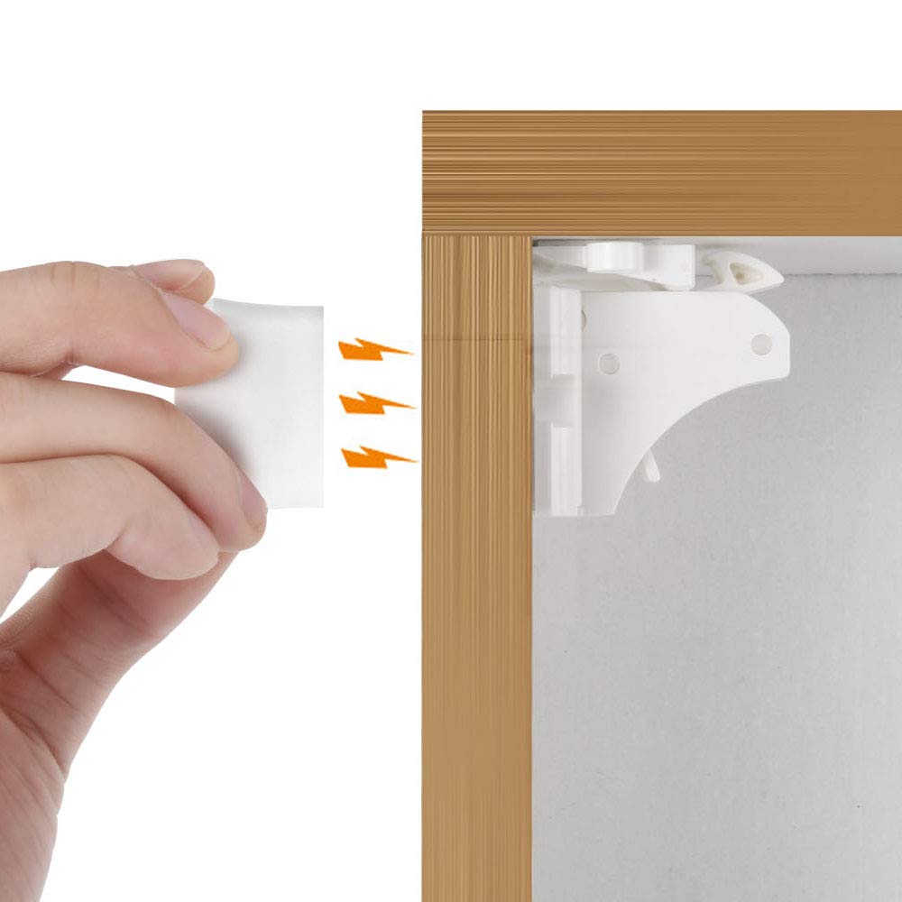 Vmaisi Magnetic Cabinet Locks for Babies (Stardand, Unit Count 4)
