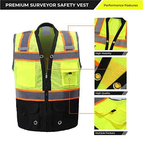 Shine Bright Safety Vest - High Visibility with Reflective Straps and Pockets ? Premium, Soft, Durable, and Breathable