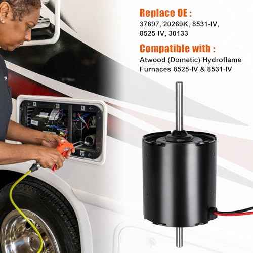 Furnace Heater Blower Motor Compatible with Atwood (Dometic) RV Furnaces 8525 IV & 8531 IV ? Replacement # 37697, 20269K, 8531, 8525, 30133