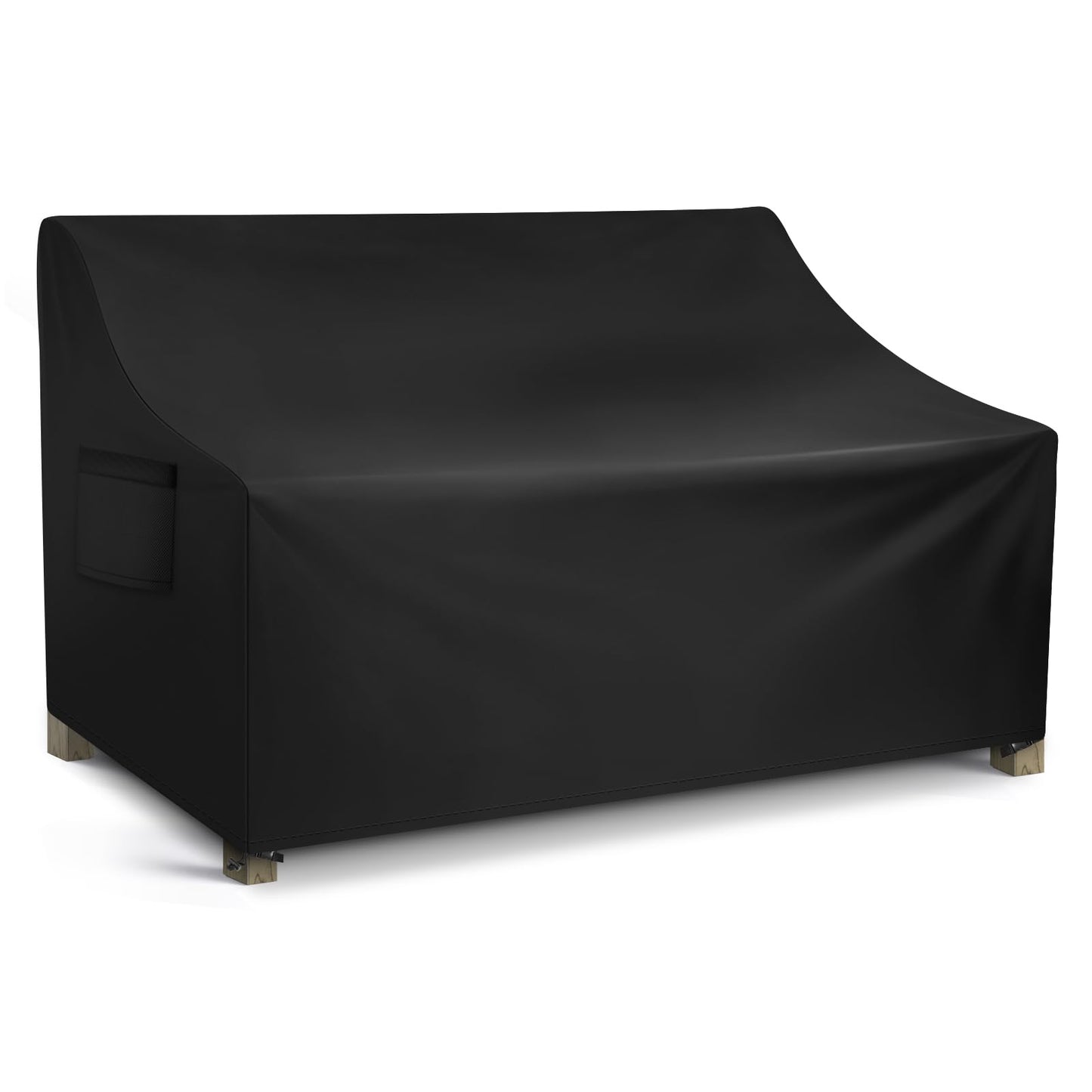 WLEAFJ Patio Sofa Cover Waterproof, 3-Seater Outdoor Sofa, Heavy Duty Deep Lounge Loveseat, Large Lawn Furniture with Air Vent, 82.6ââ W x 39ââ D x 28ââ H