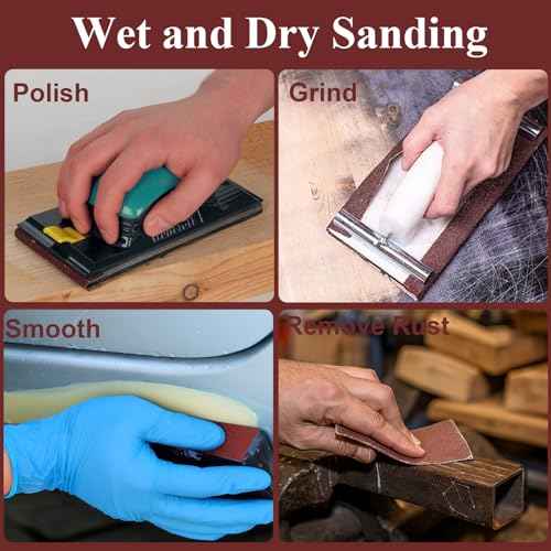 120 Grit Sandpaper Roll 3'' x 100 ft Emery Cloth, Aluminum Oxide Sanding Paper for Drum Sander, Wet Dry Adhesive Sandpaper for Wood, Metal, Furniture, Automotive, Copper Pipe