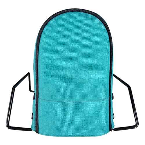 Step Ladder Tool Bag, 600D Oxford Cloth with Multiple Pockets, Heavy Duty Folding Ladder Accessory Pouch for Electrician, Mechanic, Gardening, HVAC, Construction, Light Blue