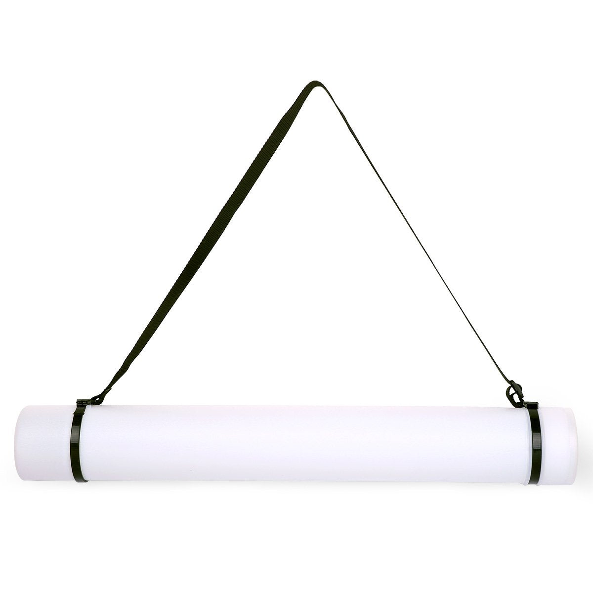 TRANSON Durable Poster Storage Tube with Straps 24"-40" Extendable for Blueprints, Artwork, Maps, Posters Color White