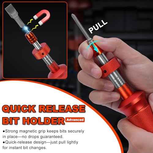 68Pcs Torque Screwdriver Wrench Set 10-70 IN.LB, Inch Pound Torque Driver with S2 Steel Bits, 1/4" Drive, Magnetic Quick-Release Adapter for Bike Repair, Mounting and Maintenance