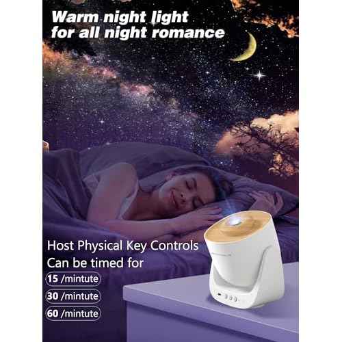 Galaxy Star Projector for Bedroom, Home Planetarium Night Light Projector with Timer High-Definition Soft Light for Relax, Kids, Ceiling, Room Decoration, Gifts