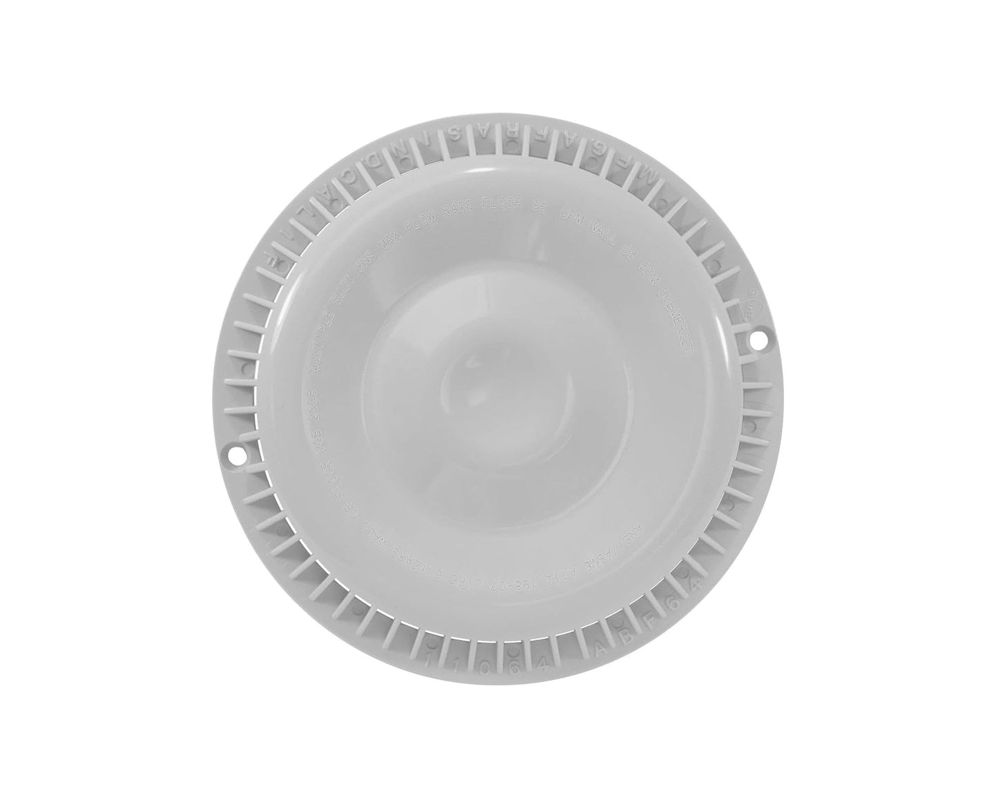 Afras Anti-Vortex White Drain Cover 7 3/8 inch - White Pool Main Grate Replacement with 2 Screws 11064W…