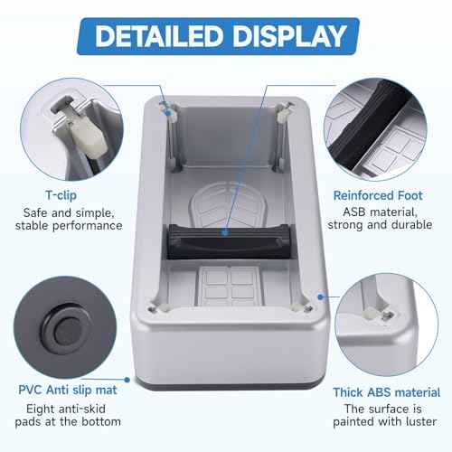 Shoe Covers Dispenser with 200pcs Shoe Cover Disposable Non Slip,Automatic Shoe Covers Dispenser with 200 PCS Disposable Shoe Covers for Home, Office, Supermarket, Factory, Lab (Silver)