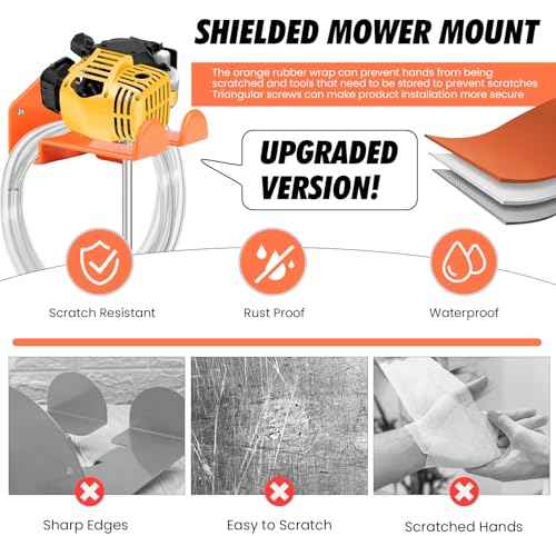 Weed Eater Hanger, 2Pack Trimmer Rack Wall Mount,Heavy Duty Weedeater Holder Garage Wall Mount for Power Tools, Grass Trimmer, Garden Tools