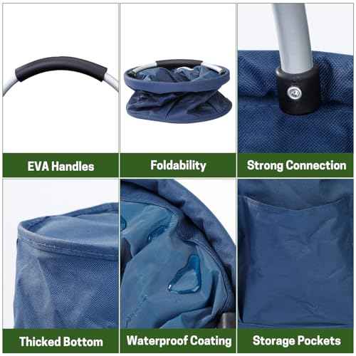 Garden Tool Organizer,17L Foldable Basket with Handles, Garden Bucket Caddy£¬Bucket Tool Organizer for Garden Tools
