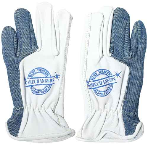Blue Demon Gamechanger Shorties welding gloves, kagan extreme heat protection, excellent dexterity, premium leather