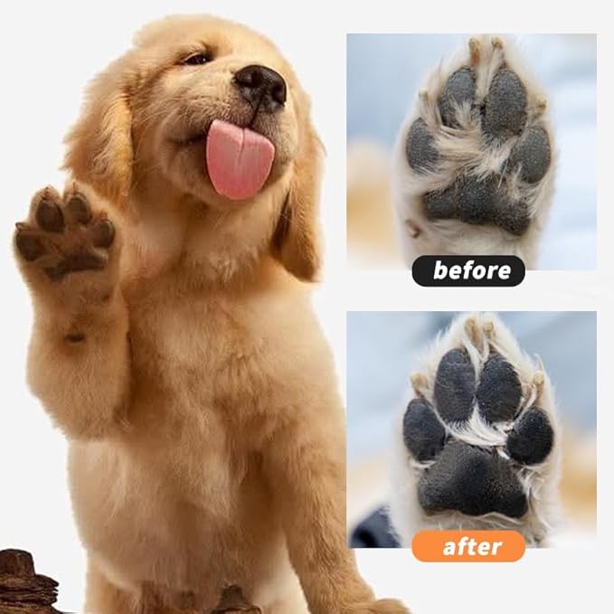 2-in-1 Pet Paw Cleaning Kit: No-Rinse Foam Cleaner & Pet Wipe Gloves, Foam Paw Scrubber for Dogs and Cats - Suitable for Small, Medium, Large Breeds, Puppies & Kittens with Dirty Paws