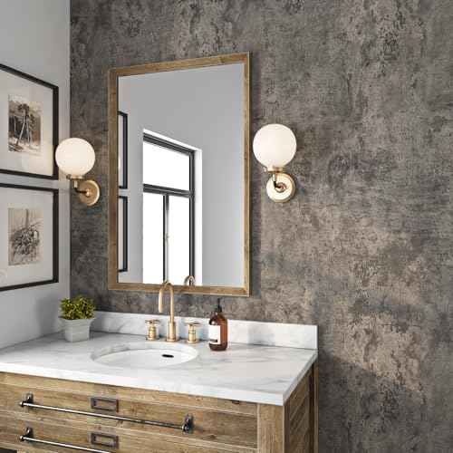 Livelynine Moody Concrete Wallpaper Peel and Stick Industrial Modern Brown Black Limewash Wallpaper Waterproof Dark Aged Cement Wall Mural Removable Cracked Concrete Contact Paper Vinyl 15.8x78.8