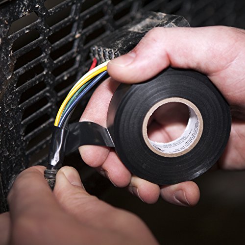Duck Brand Heavy Duty Electrical Tape, 0.75-Inch x 66-Feet, Single Wrapped Roll, Black (393120)